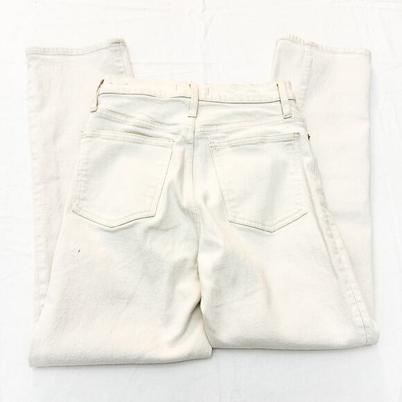 Madewell The Perfect Vintage Straight Jean Cream Denim Jeans Size 26 - Picture 5 of 9